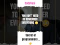 Programmers don’t remember everything 😳💻#coding #programming #developer #codingtips #learncoding
