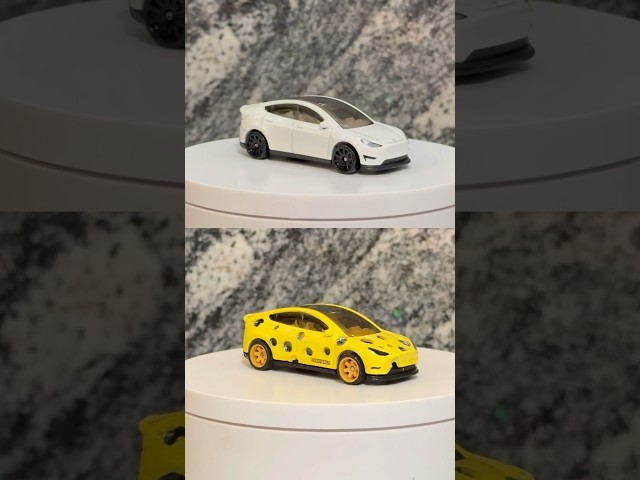 HOW TO CUSTOMIZE HOTWHEELS TESLA MODEL Y PART 7 #hotwheels #diy #custom #cars #tesla #teslamodely class=