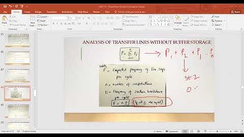 PART-1_ANALYSIS OF TRANSFER LINES WITHOUT BUFFER STORAGE | AUTOMATED FLOW LINES | AIM