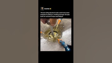 This Machine Creates Threads Without Cutting Metal 🔩 #shorts