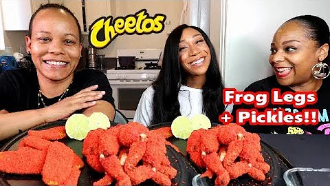 HOT CHEETO FROG LEGS + FLAMING HOT CHEETO FRIED PI...