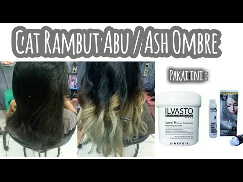 CAT RAMBUT SENDIRI ABU ABU rambut ombre Grey ASH 