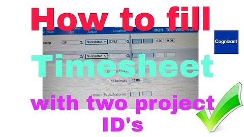 | How to submit two  project timesheets with in a week |#cts#freshers