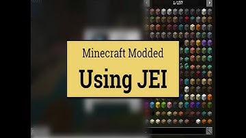 Minecraft modded: Using JEI