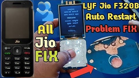 LYF Jio F320B auto Restart Problem FIX ✅ all Jio Phone work this trick 💪