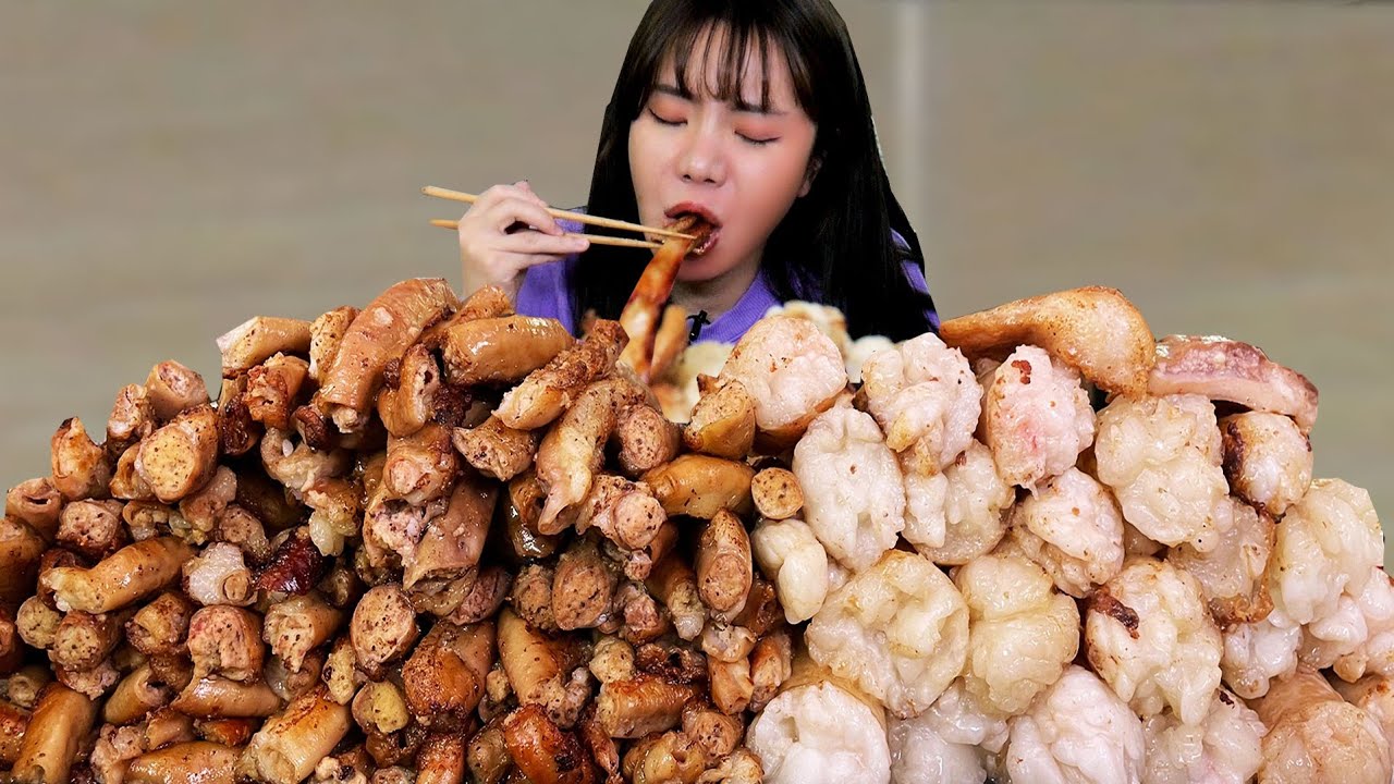 New 새벽에 배고파서 소곱창 70인분 (14kg) 먹었습니다...😱 볶음밥까지!!ㅣ소곱창 대창 막창 염통 먹방 MUKBANG