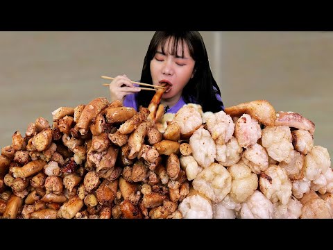 새벽에 배고파서 소곱창 70인분 (<strong>14kg</strong>) 먹었습니다...😱 볶음밥까지!!ㅣ소곱창 대창 막창 염통 먹방 MUKBANG
