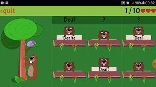 English irregular verbs game screenshot 1