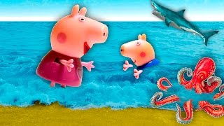 Свинка Пеппа и Джордж летом на озере. Все серии подряд. Новые серии 2016 Peppa Pig.