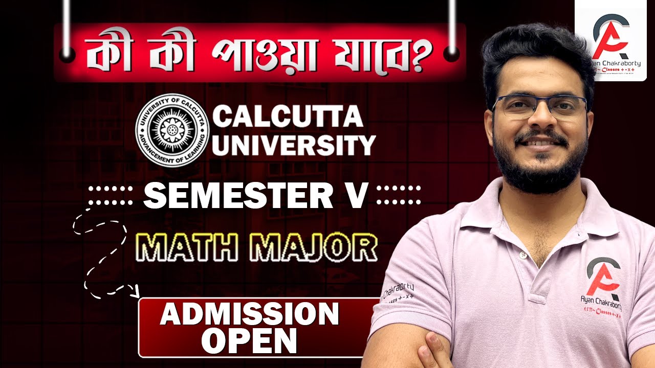 Admissions Open for Semester 5 Mathematics Major – Enroll Now! 