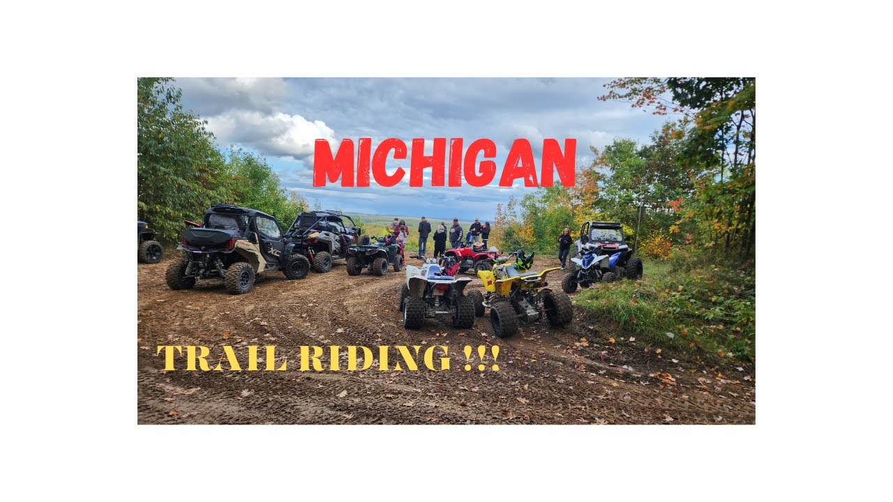 Michigan Trail Riders CanAm X3, Yamaha YXZ 1000r, Polaris TURBO S Riding MICHIGAN Trails ...