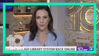 Hillsborough library system back online after damaged cable