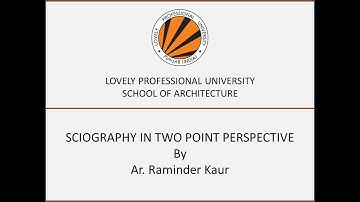 Sciography in 2 point perspective by Ar.Raminder Kaur