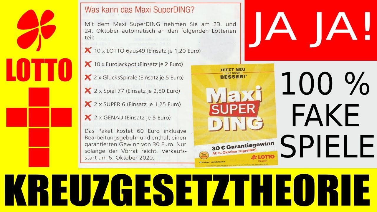 Maxi SuperDING !!! 60 € investieren 30 € Garantiegewinnen... JAJA ! Nicht rein fallen
