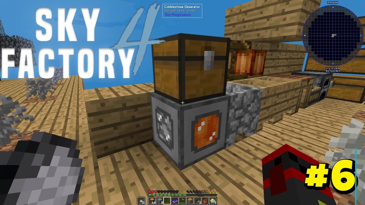 Cobblestone generator Minecraft SkyFactory 4 ep6 - YouTube