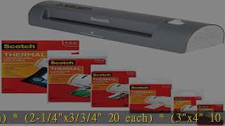 3M Laminator Kit With Every Size Laminating Pouch