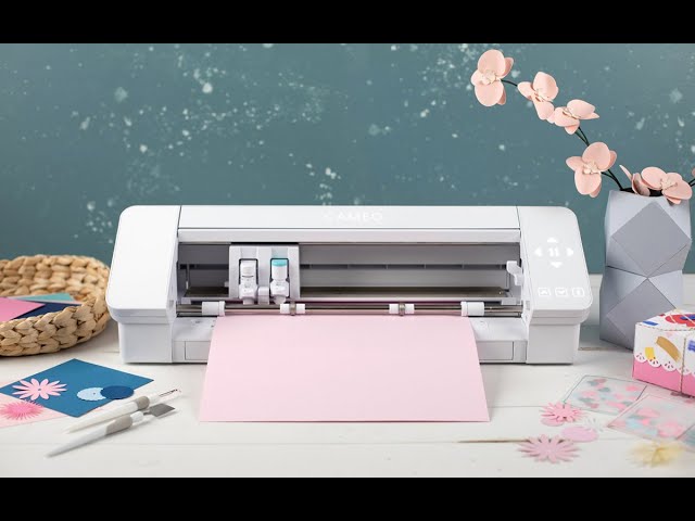  Silhouette Cameo 4 with Bluetooth, 12x12 Cutting Mat, Autoblade  2, 100 Designs and Silhouette Studio Software - White Edition