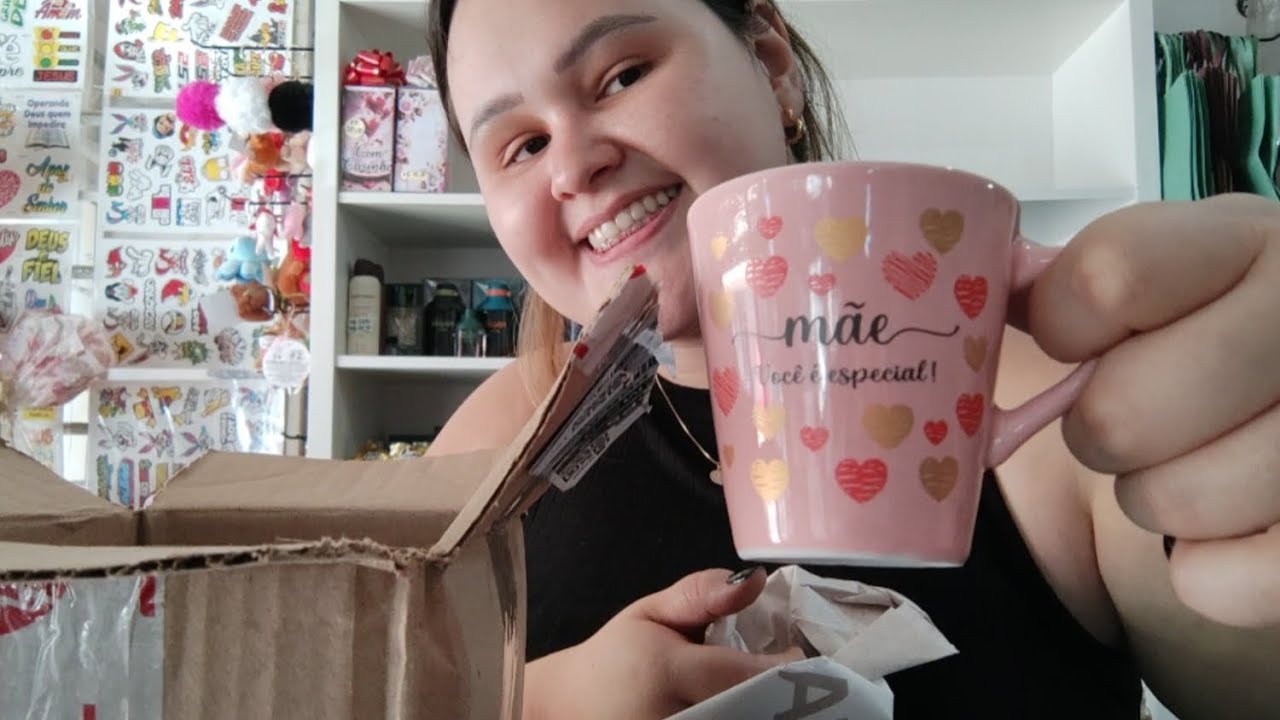 Comprinhas da shoppee com caneca de dia das mães 
