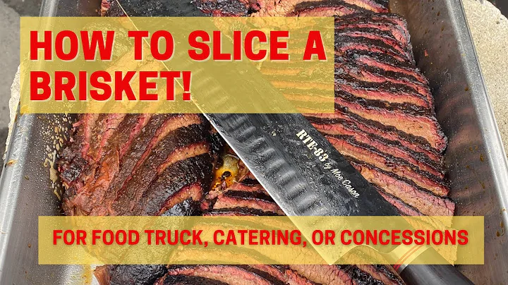 How to slice a brisket for food service