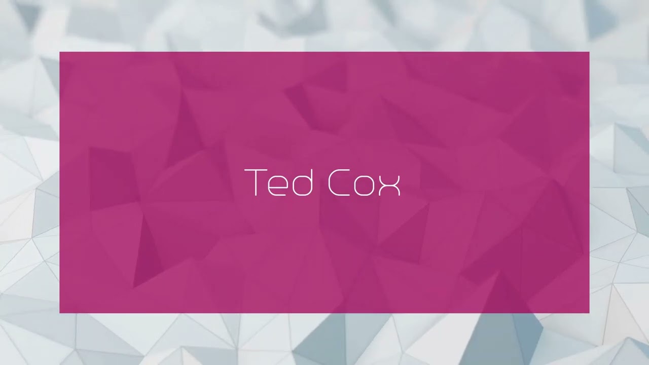 Ted Cox - appearance