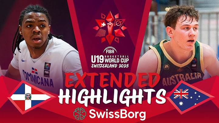 Dominican Republic 🇩🇴 vs Australia 🇦🇺 | Extended Highlights | FIBA U19 Basketball World Cup 2025