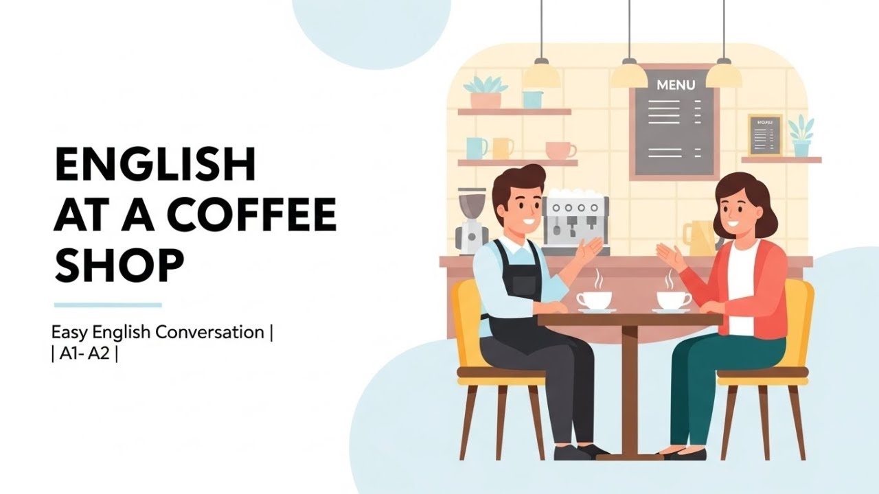 English at a coffee shop