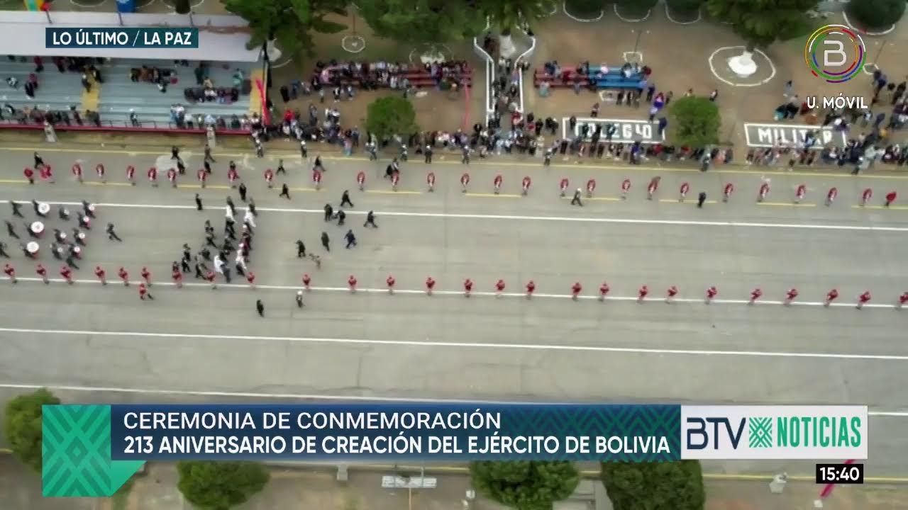 Presidente Luis Arce participa del acto en conmemoración al 213 aniversario del Ejército de Bolivia