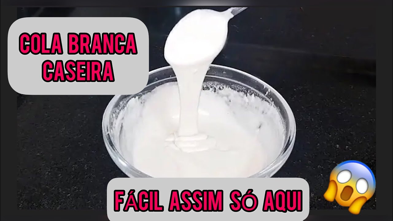Como fazer cola branca caseira - cola branca super potente - YouTube
