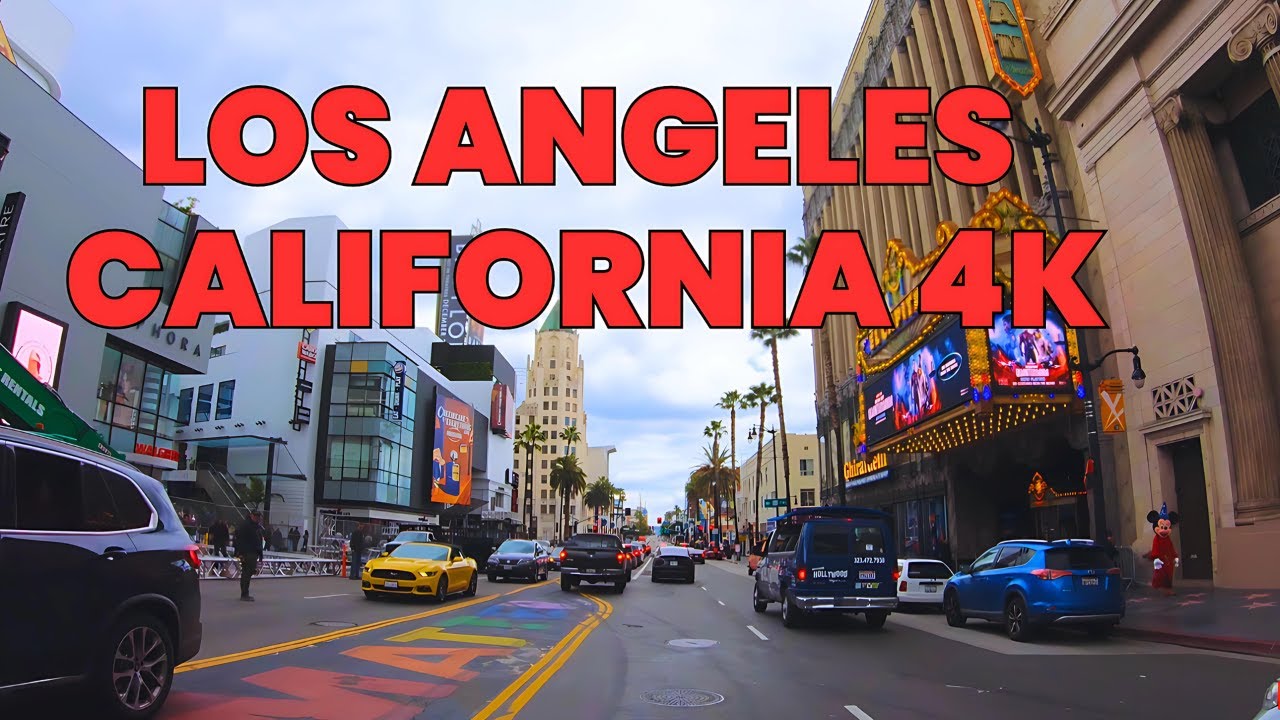 Sunset Blvd & Hollywood Blvd Driving Tour | Los Angeles, California | USA 4K Travel Video 2024