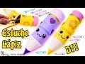 Estuche o lapicera kawaii hecho con botellas plásticas y goma eva