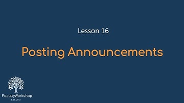 Pelajaran Moodle 16: Memposting Pengumuman