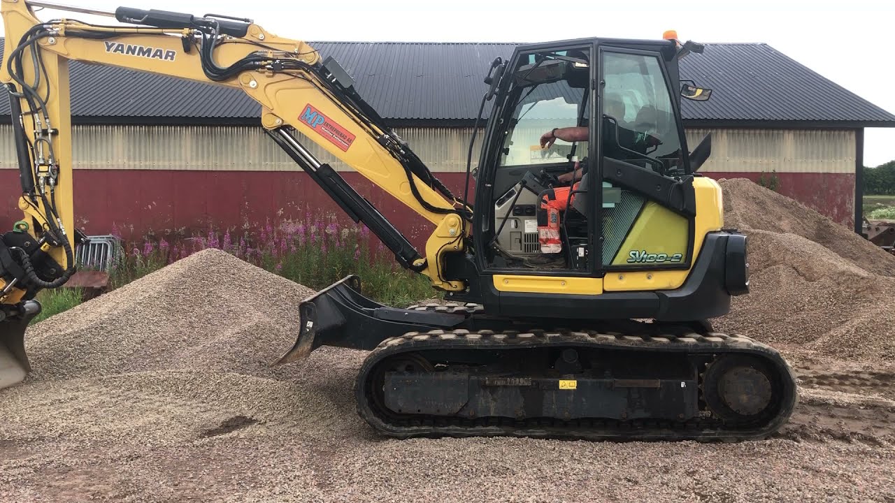 Bandgrävmaskin 10ton Yanmar SV100 2A-2PB med redskap