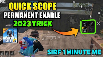 PUBG Mobile Lite Quick Scope Switch Enable | How To Get Quick Scope Enable Pubg liye - Ninja Army
