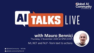 AI Talks with Mauro Bennici - ML.NET and NLP - from text to actions