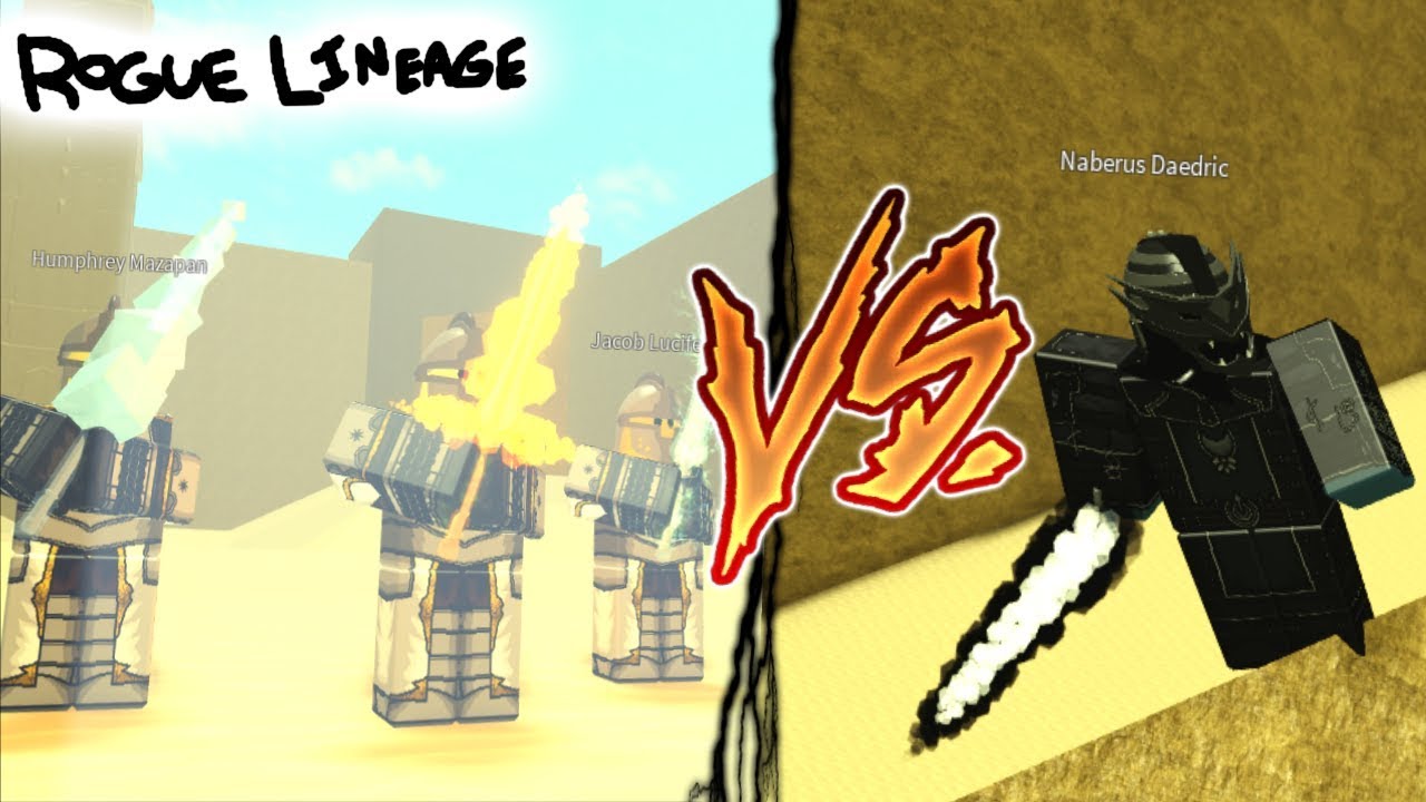 3 Sigil Knights Vs Dark Sigil Rune Master Roblox Rogue Lineage Youtube - daedric knight roblox