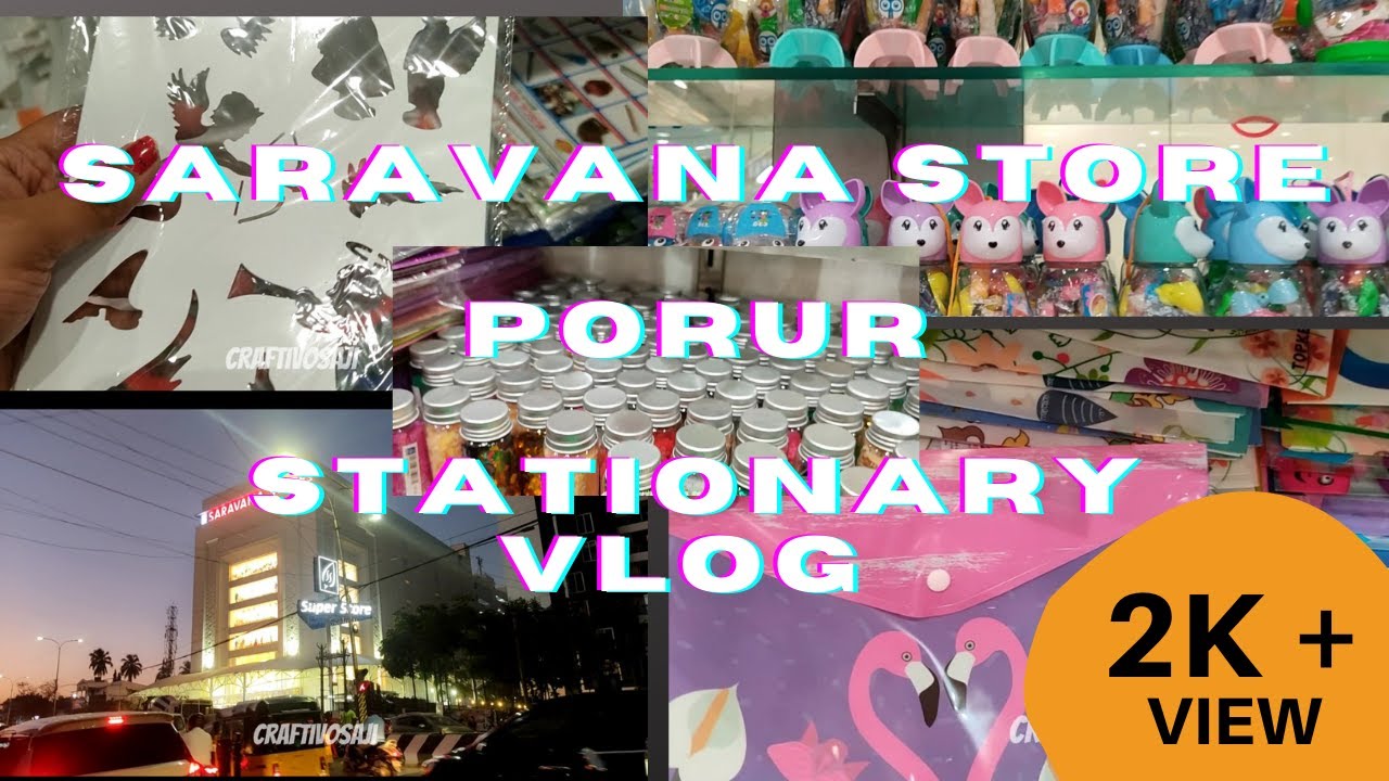 Saravana Stores Shopping Vlogs / Stationery items YouTube