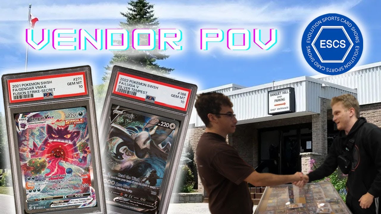 OUR FIRST POKEMON CARD VENDOR POV! | Evolution Card Show | Aurora, ON