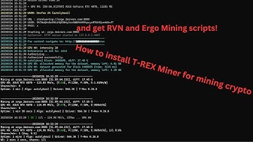 How to install T-rex Miner Full Guide | And mine RVN or Ergo | best crypto mining software for a gpu