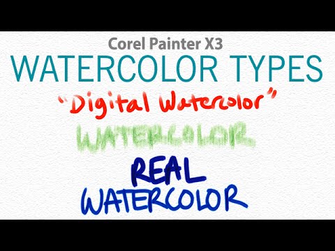 Real Watercolor, Digital Watercolor & Watercolor - Corel Painter Tutorial - Real Watercolor, Digital Watercolor & Watercolor - Corel Painter Tutorial