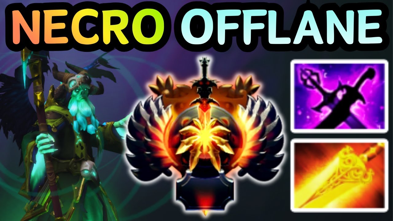 🔥 NECROPHOS OFFLANE SUCKS HP AND MELTS ENEMIES | DOTA 2 GAMEPLAY 🔥