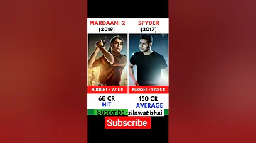 Mardaani 2 vs Spyder Movie Comparison l Box Office Collection #shorts #viral