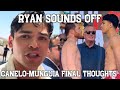 Ryan garcia claims innocence canelomunguia final prediction live after the weigh in