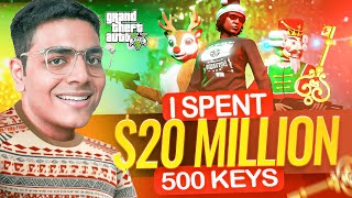 I Spent $20 Million On 500 Christmas Keys In Grand RP | Did I Win Supercars? | GTA 5 Grand RP #35