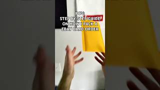 POV: Step By Step Guide On How I Pack A EBay Card Order👊