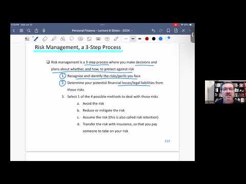 Personal Finance Lecture 8 - Insurance