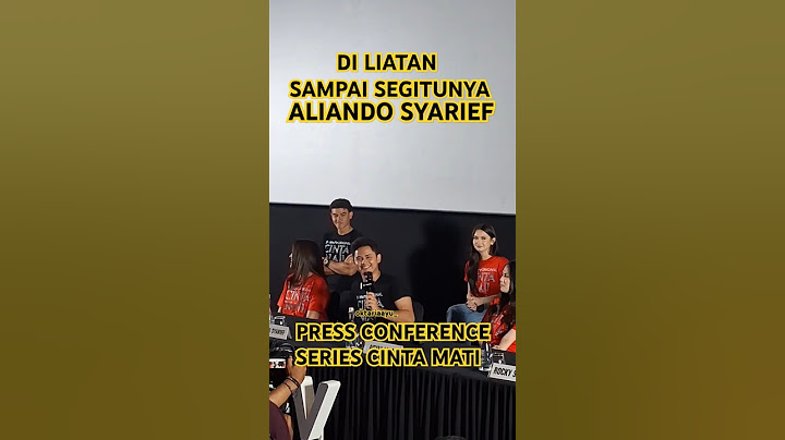 ALIANDO SYARIEF - PRESS CONFERENCE SERIES CINTA MATI #video #series #shorts #cintamati #aliando
