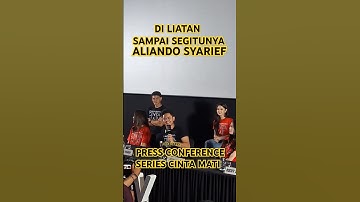ALIANDO SYARIEF - PRESS CONFERENCE SERIES CINTA MATI #video #series #shorts #cintamati #aliando