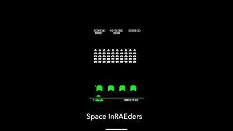 Space Invaders written in swift for iPhone and iPad  -  Space InRAEders V2