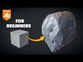 Sculpting a stonerock in blender for beginners