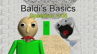 Baldi's Basics Speedrun! (4:05) #baldisbasic #baldisbasicsclassicremastered #speedrun